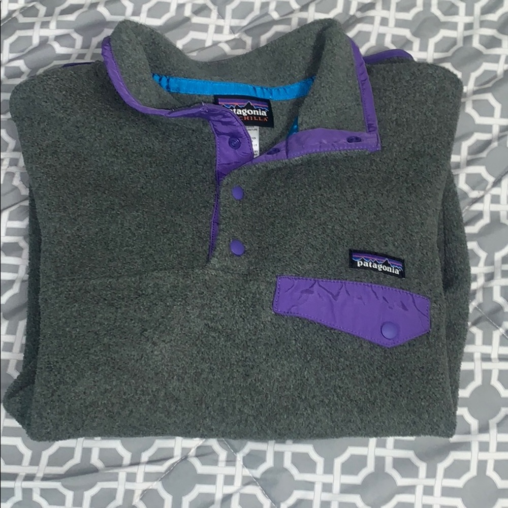 Patagonia Synchilla Women’s M Grey pullover NWOT